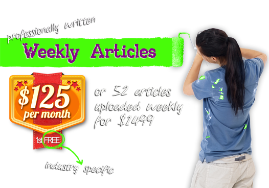 weekly article writing with SEO included
